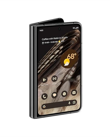 Google Pixel Fold - Unlocked Android 5G Smartphone with Telephoto Lens and Ultrawide Lens - Foldable Display - 24-Hour Battery - Obsidian - 512 GB (Neatly Used)