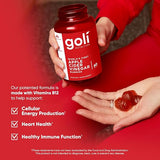 Goli Apple Cider Vinegar Gummies, ACV with B12, Beetroot & Pomegranate, Vegan, [Count]