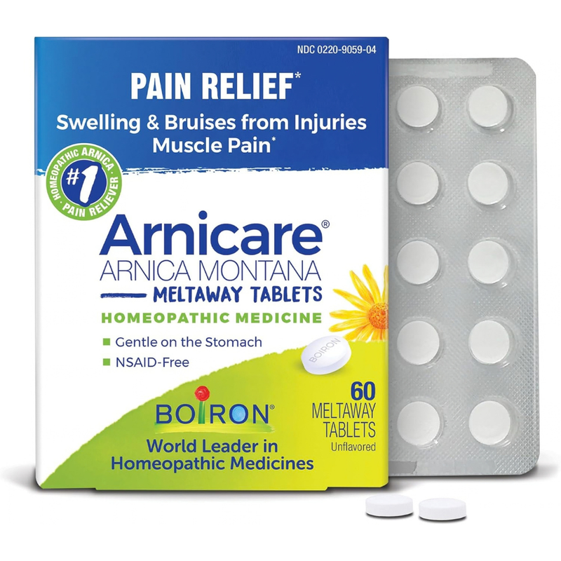 Boiron Arnicare Tablets, Arnica for Muscle & Joint Pain Relief, 60 Count
