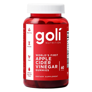 Goli Apple Cider Vinegar Gummies, ACV with B12, Beetroot & Pomegranate, Vegan, [Count]