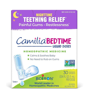 Boiron Camilia Bedtime Teething Relief, Painful Gums & Restlessness, 30 Doses