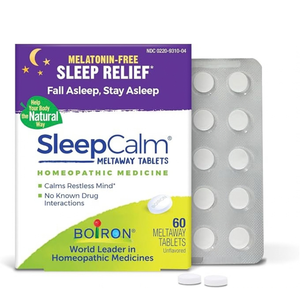 Boiron SleepCalm Sleep Aid, Melatonin-Free, Non-Habit-Forming, 60 Ct