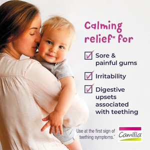 Boiron Camilia Baby Teething Drops, 40 Droppers (8 Packs of 5), Gum Relief