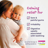 Boiron Camilia Baby Teething Drops, 40 Droppers (8 Packs of 5), Gum Relief