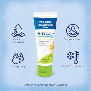 Boiron Arnicare Gel 2.6 oz, Arnica Gel for Muscle & Joint Pain, Non-Greasy